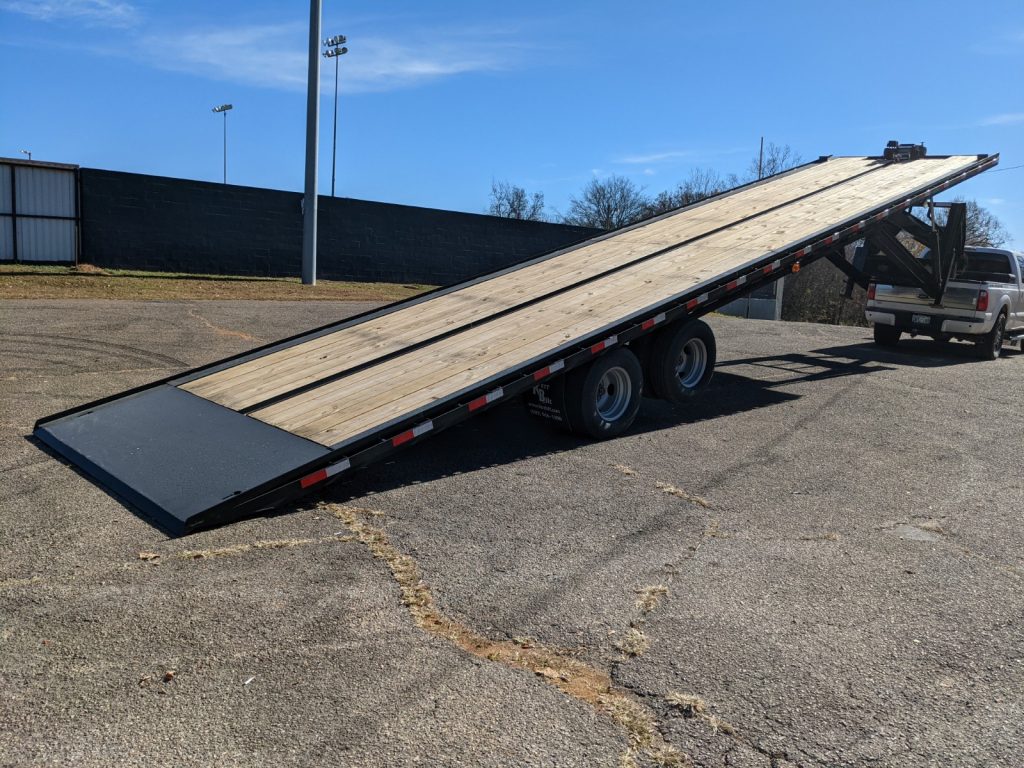 40' Gooseneck Hydraulic Tilt With 10,000# Axles - Kerr Bilt Trailers